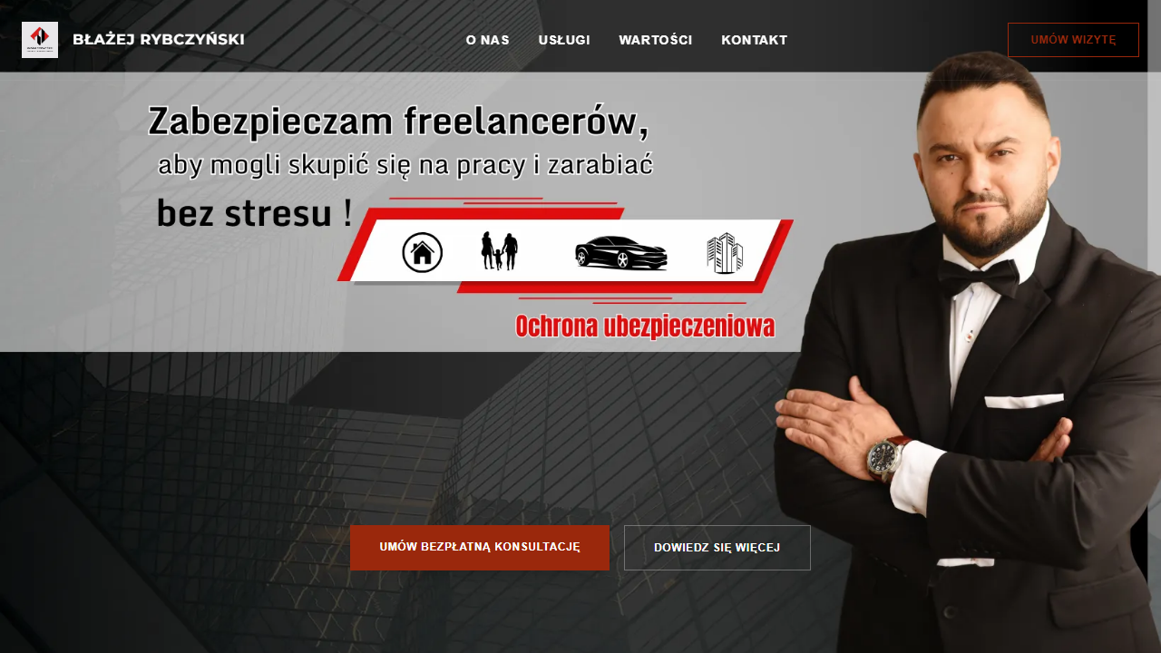 Doradztwo Finansowe - One-page personalny z sekcją kariery i ofertą